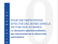 Pour une participation effective des jeunes dans la vie publique au Maroc : La nécessaire opérationnalisation des mécanismes de la démocratie participative. Policy Brief |N°6| Mars 2021